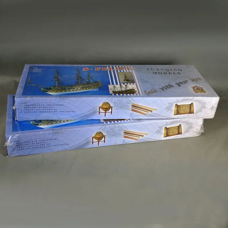 St. Philip-Modèle de voilier en bois de classe I Genic Leship, kit de bricolage, assemblé à la main, cadeau de jouet, simulation de soleil, 1/50
