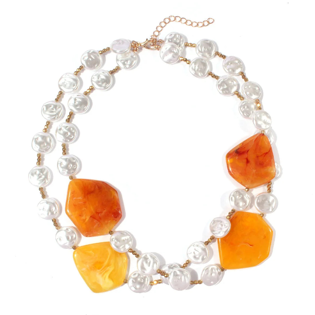 Collier rétro Simple avec chaînes de perles pour femmes, nouvelles pierres colorées créatives tissées multicouches, bijoux de plage pour filles, 2025