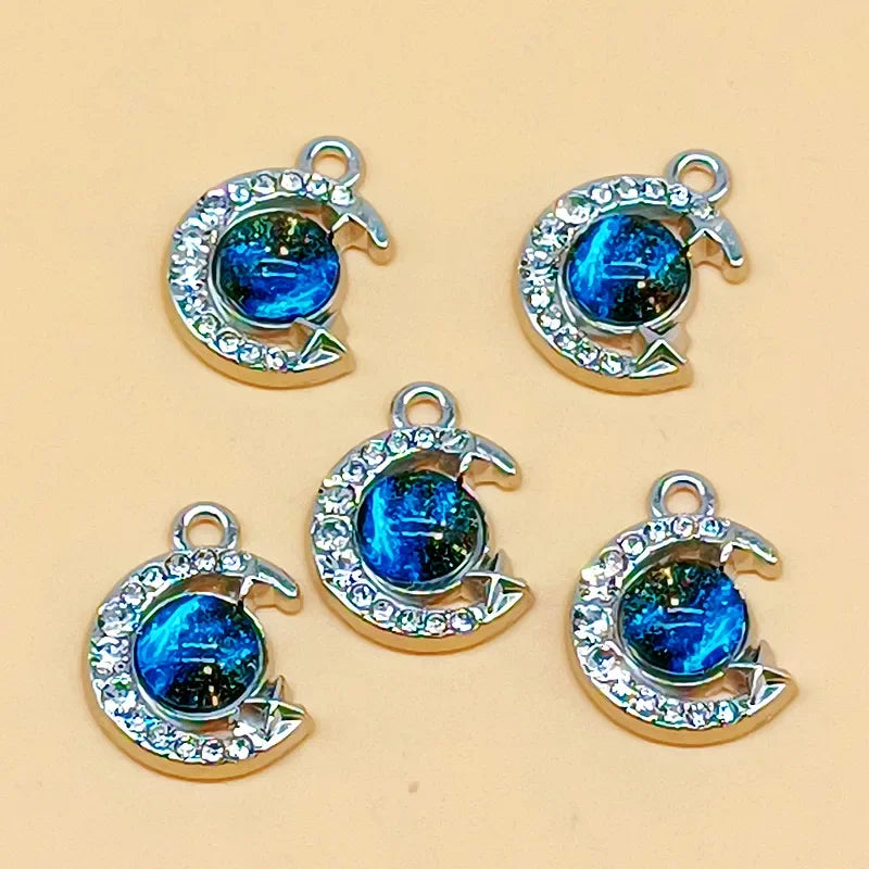 10 pièces cristal planète étoile breloques pendentifs pour colliers Bracelets boucles d'oreilles à la main bricolage artisanat fabrication de bijoux résultats