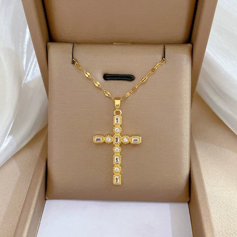 Collier ailes d'angle en acier inoxydable CZ, serpent Ouroboros, baguette magique, caducée, Asclepius, colliers, médicaux d'urgence, bijoux