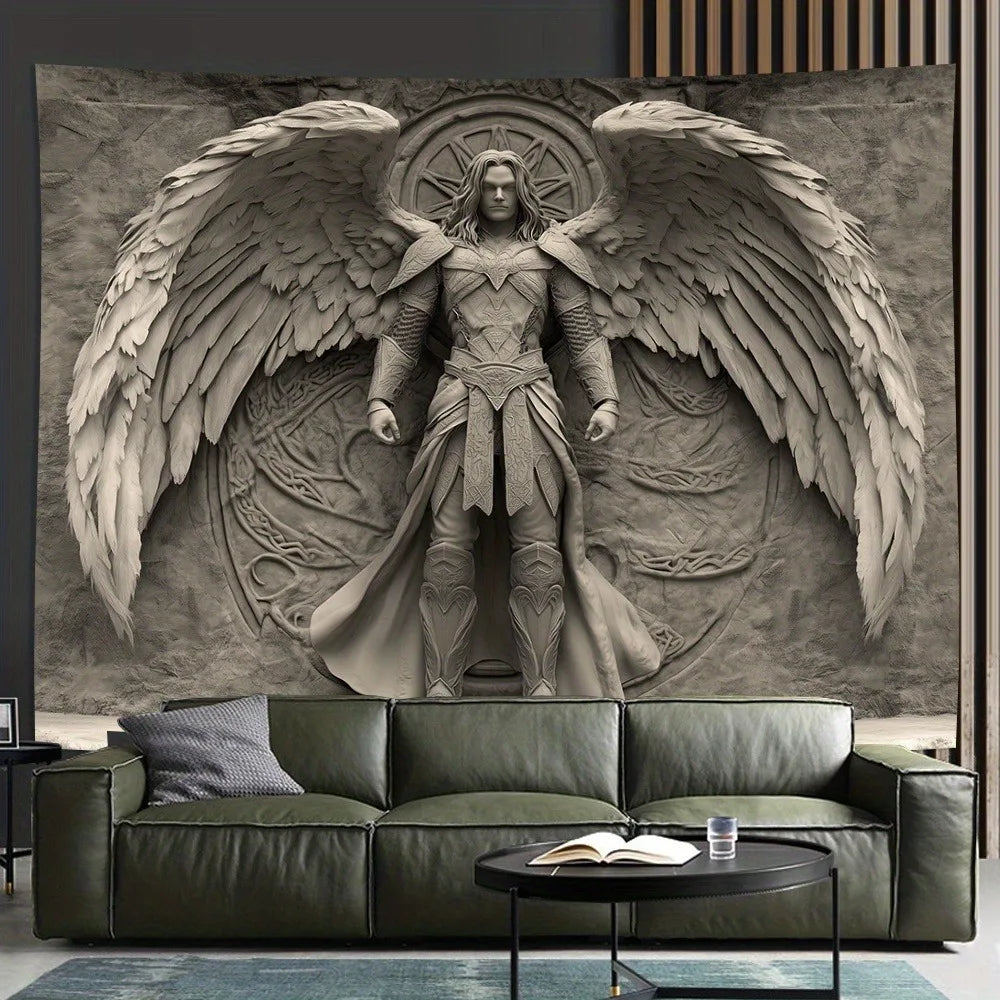 Tapisserie archange Warrior - La décoration parfaite pour la maison qui ajoute une touche de la mythologie nordique et un charme historique pour votre espace vivant