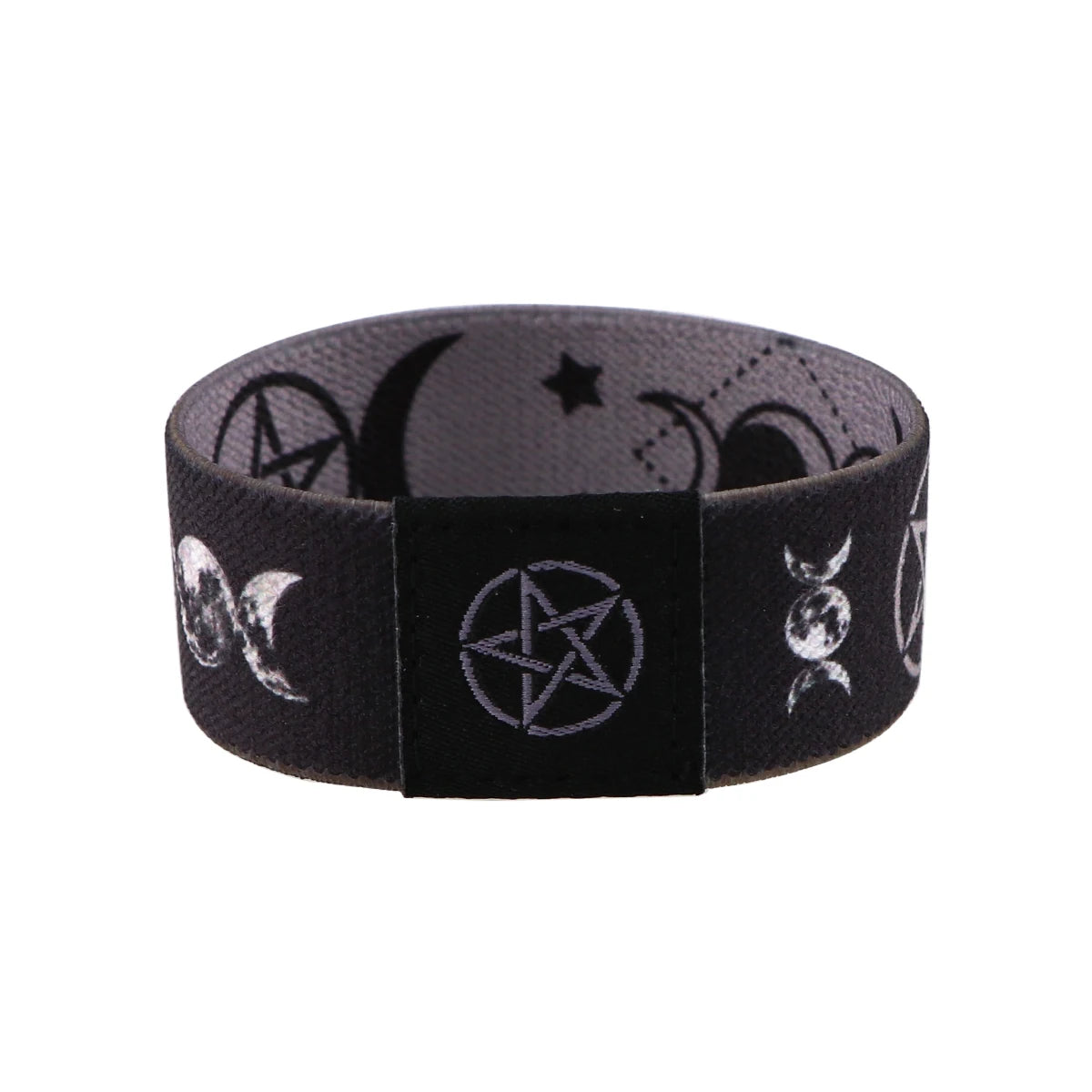 Bracelet Bracelets à main Triple déesse de la lune Wicca pentagramme amulette magique Bracelet extensible Bracelet pour femmes hommes Bracelets
