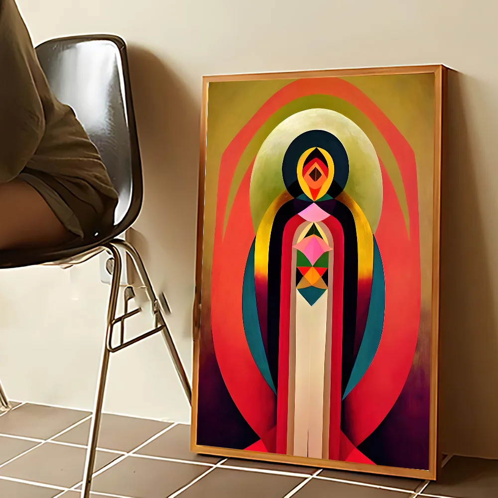 Vierge Marie Art Madame Guadalupe toile peinture affiche Kraft Club Bar papier Vintage affiches mur Art peinture chambre étude