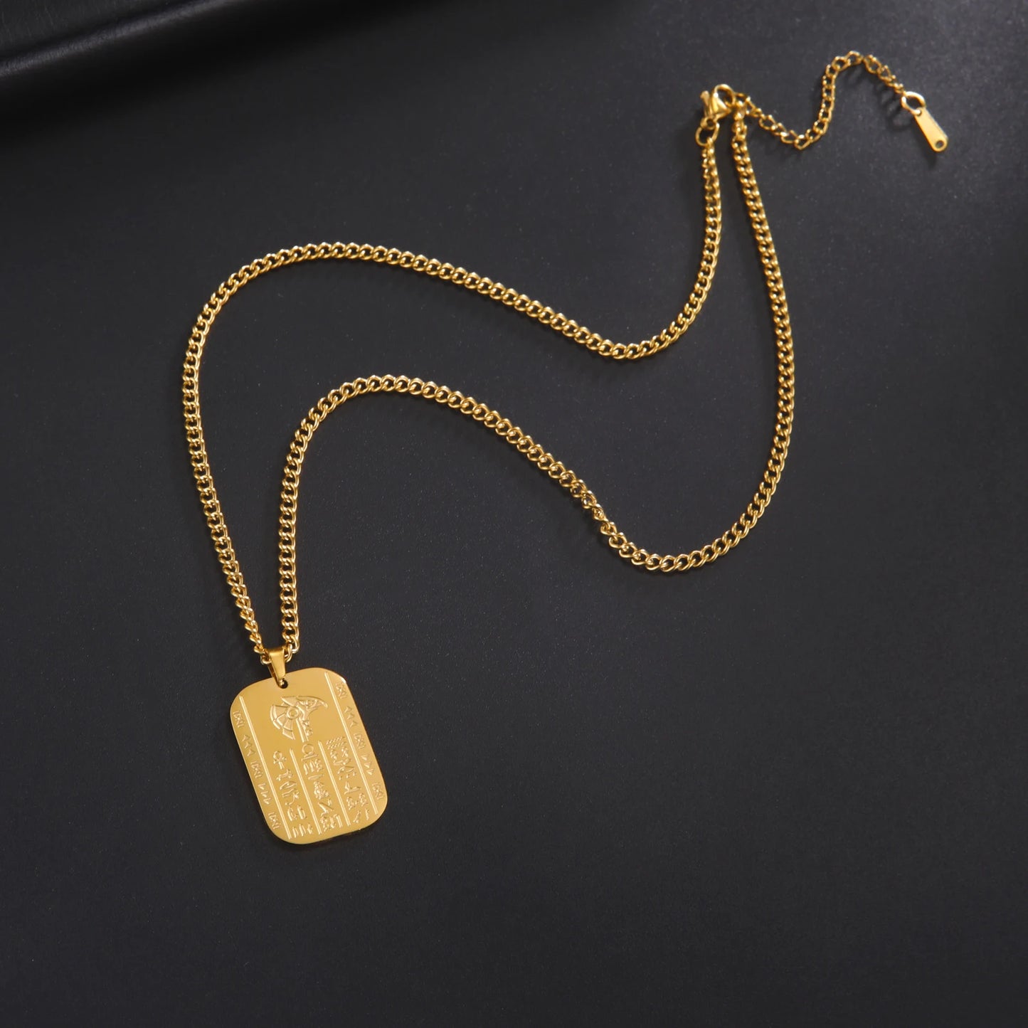 LIKGREAT – collier de déesse de la mythologie égyptienne ancienne pour hommes, amulettes de Protection de la mort, œil d'horus, bijoux en acier inoxydable