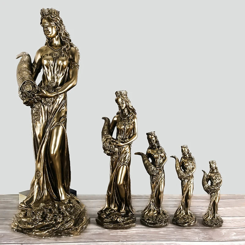 Statue de déesse de la richesse pour décoration maison, bureau, salon et bibliothèque