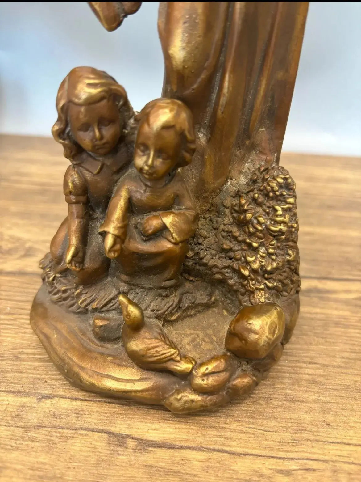 TOP ART christianisme catholicisme chrétien bronze sculpture statue ange statue ange gardien foi ornement