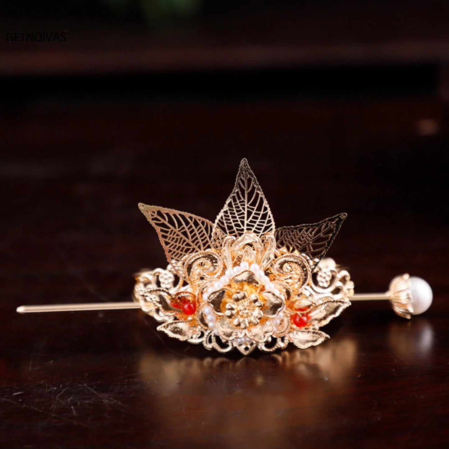 Couronne de cheveux Hanfu chinoise, chignon rétro queue de cheval, accessoire pour cheveux, couvre-chef en métal Vintage pour coiffure de fête Cosplay