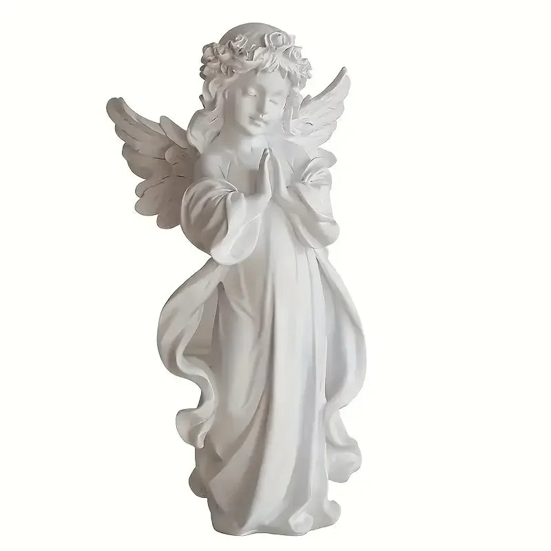 Poinstatue d'ange pour fille, décoration de cour de jardin exquise, cadeau d'anniversaire pour un ami