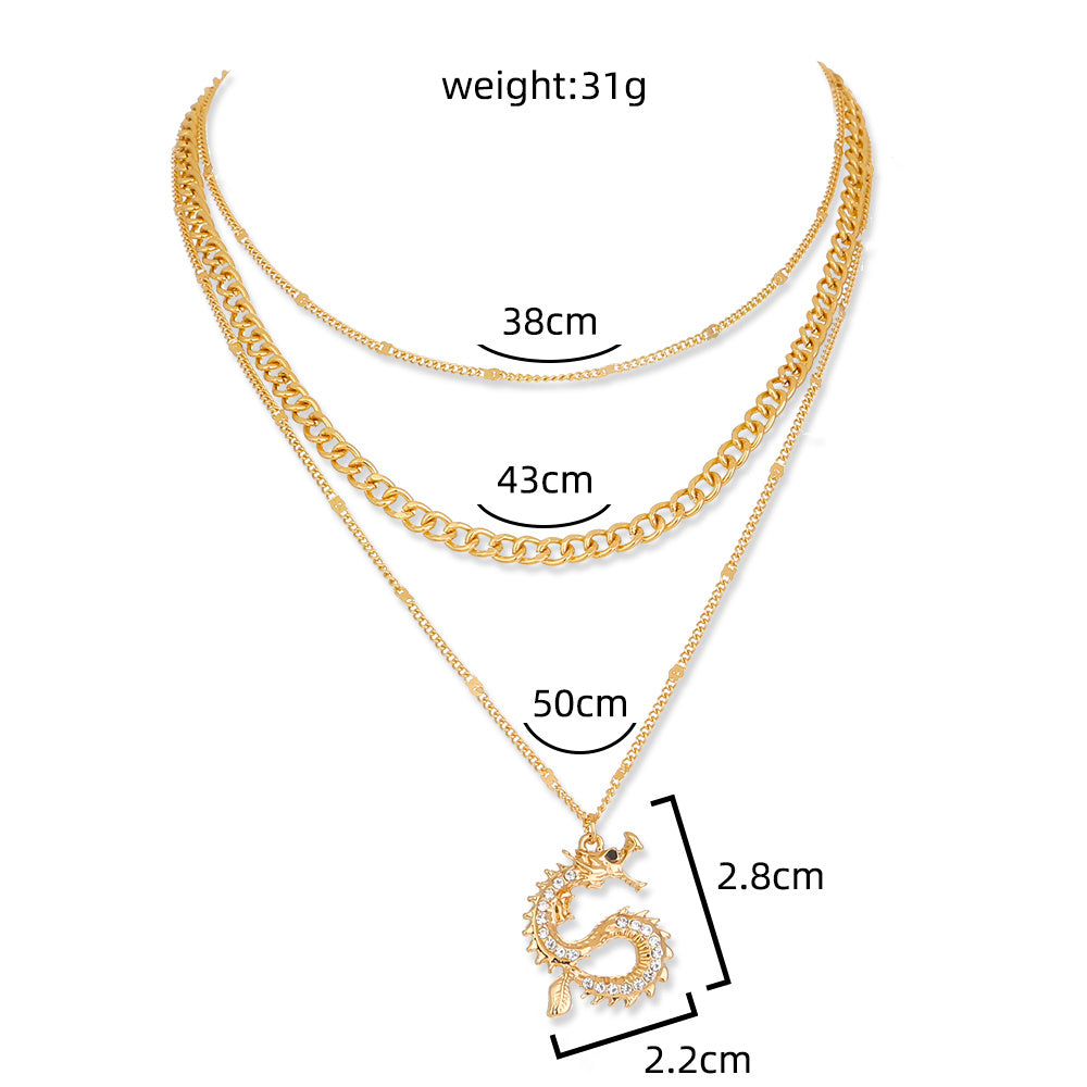 Dragon multi-layer necklace