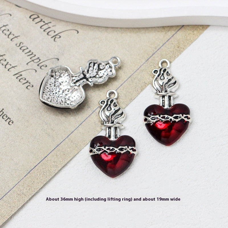 Gothic Girl Cross Love DIY Handmade Necklace Bracelet Earring Ornament Accessories