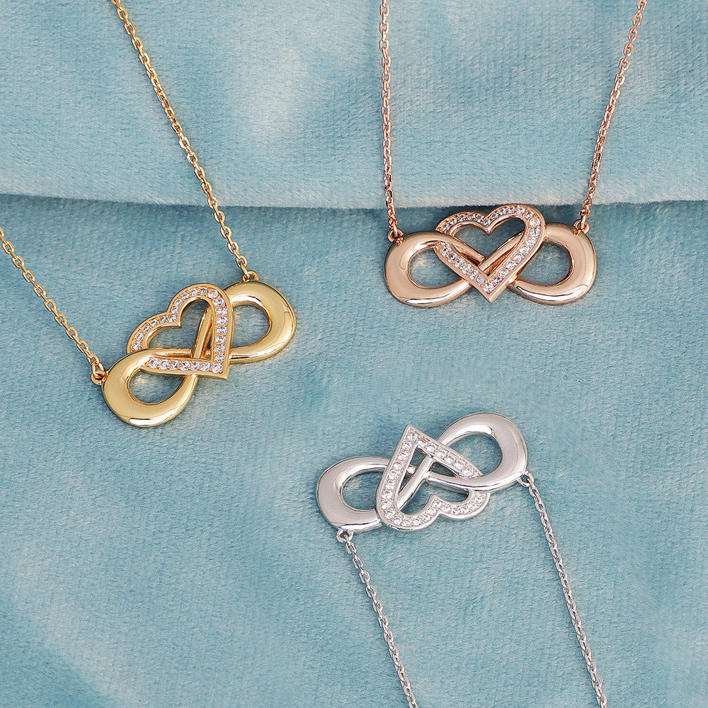 Heart-shaped Cross Clavicle Chain Ins Style Jewelry