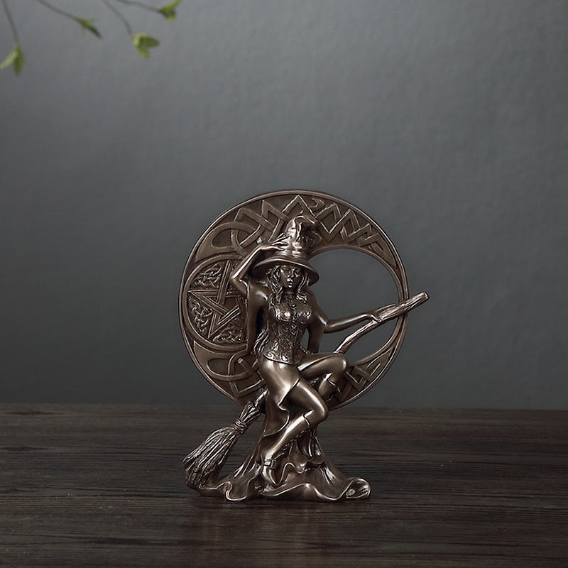 Bronze Sorcière Artisanat Décoration