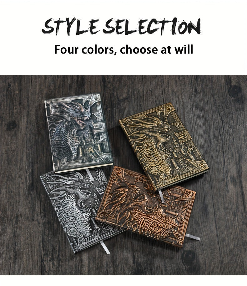 Vintage Embossed Dragon Notebook