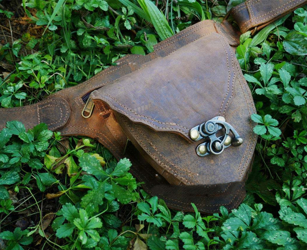 Médiévale Steampunk Vintage Coeur Ceinture Satchel