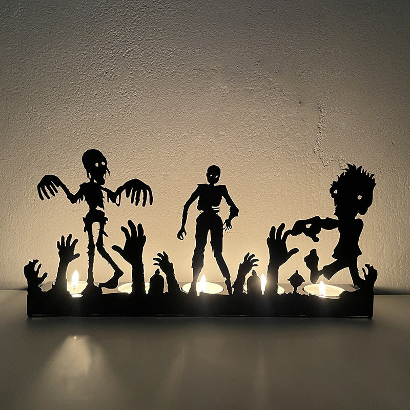 Wansheng Pumpkin Lamp Skull Candle Holder