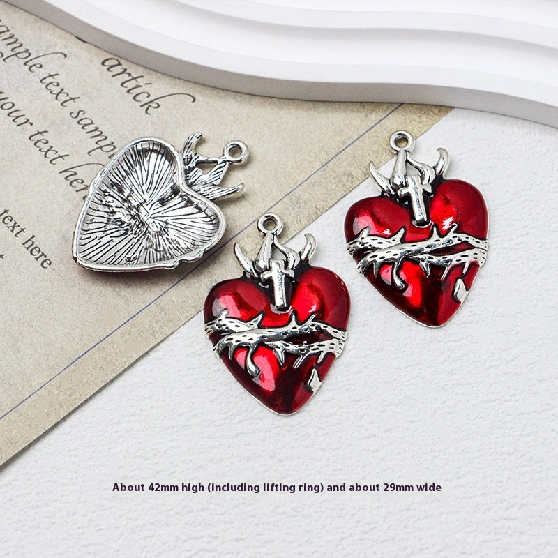 Gothic Girl Cross Love DIY Handmade Necklace Bracelet Earring Ornament Accessories