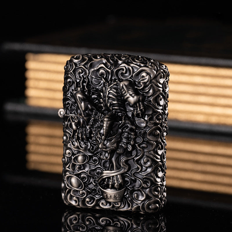 Dragon Ball Five-sided Carving Windproof Kerosene Lighter