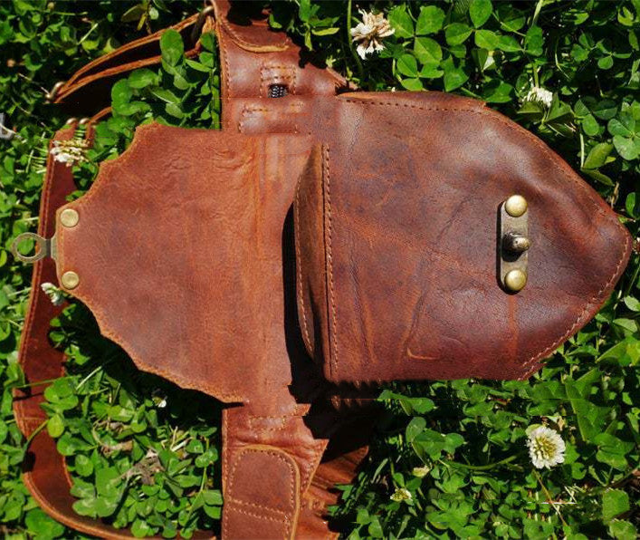 Médiévale Steampunk Vintage Coeur Ceinture Satchel