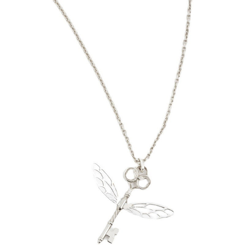 Key Magic Necklace With Wings Halter