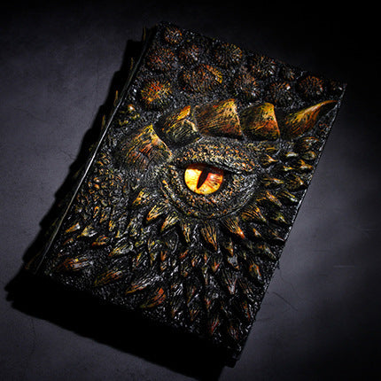 Personalized Embossed Dragon Book Resin Crafts Notebook