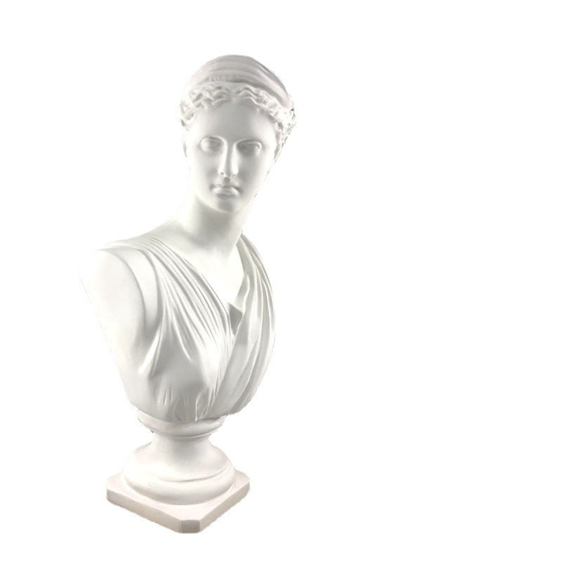 European Resin Moon Goddess Imitation Plaster Statue Home Decoration