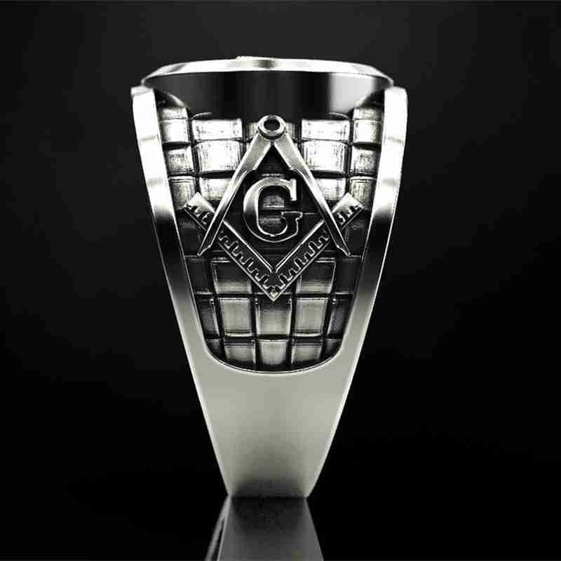 Men's Punk Mason Masonic Ring