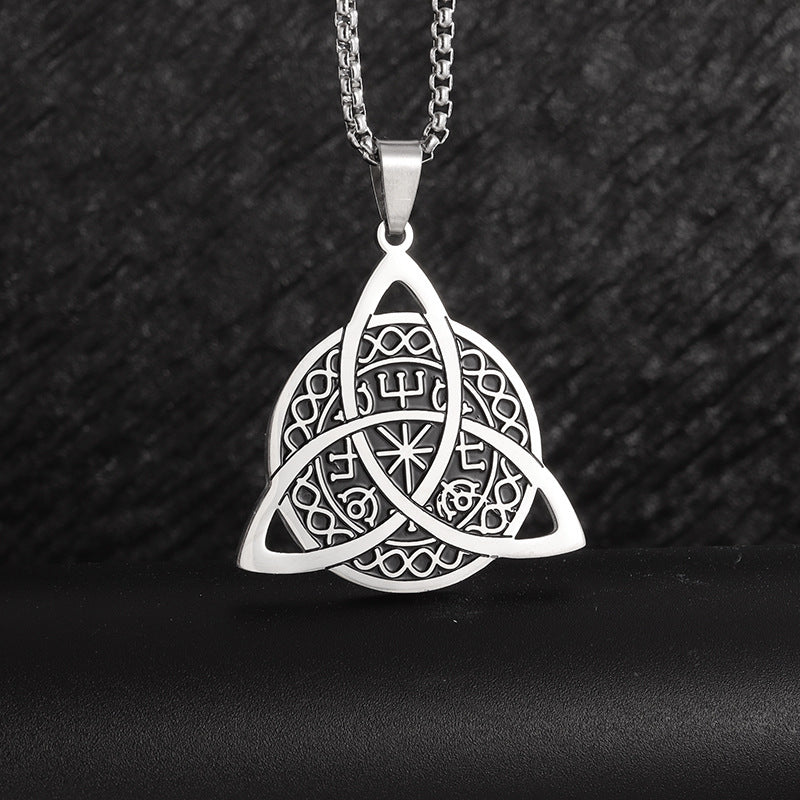 Viking Compass Stainless Steel Necklace For Women