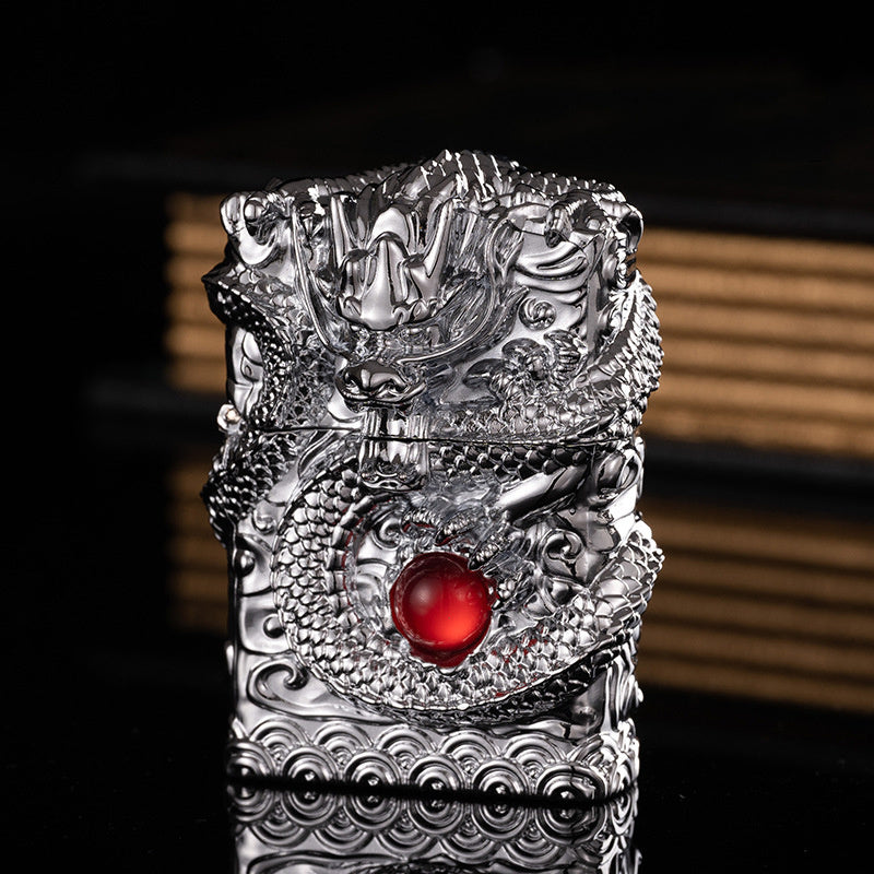 Dragon Ball Five-sided Carving Windproof Kerosene Lighter