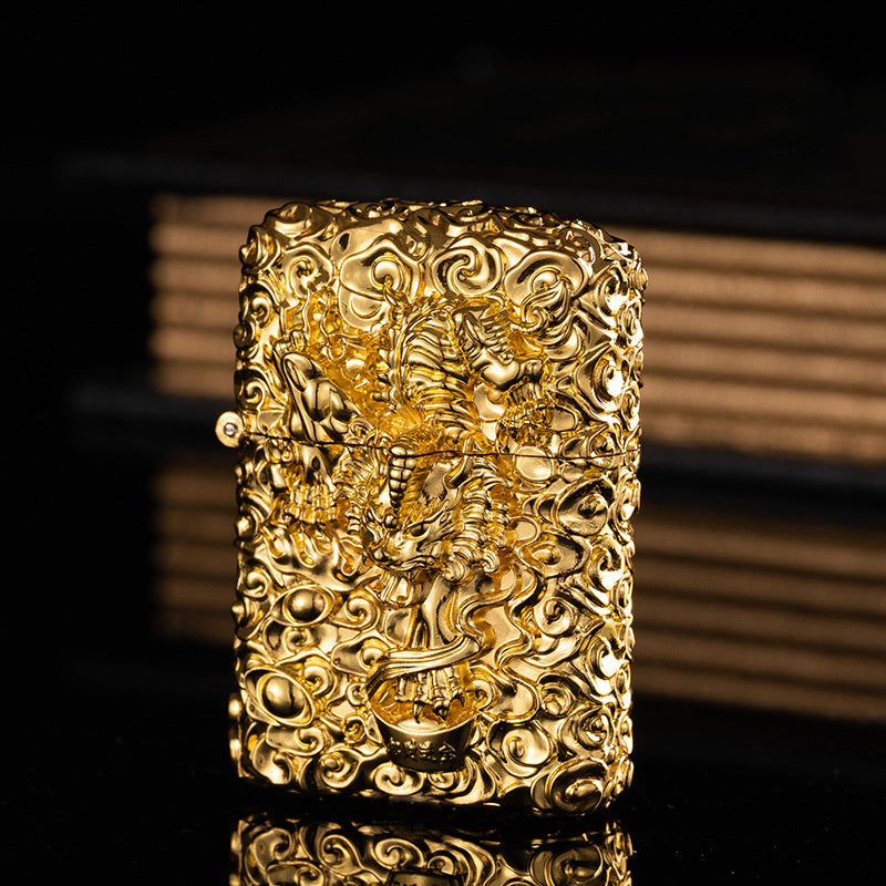 Dragon Ball Five-sided Carving Windproof Kerosene Lighter