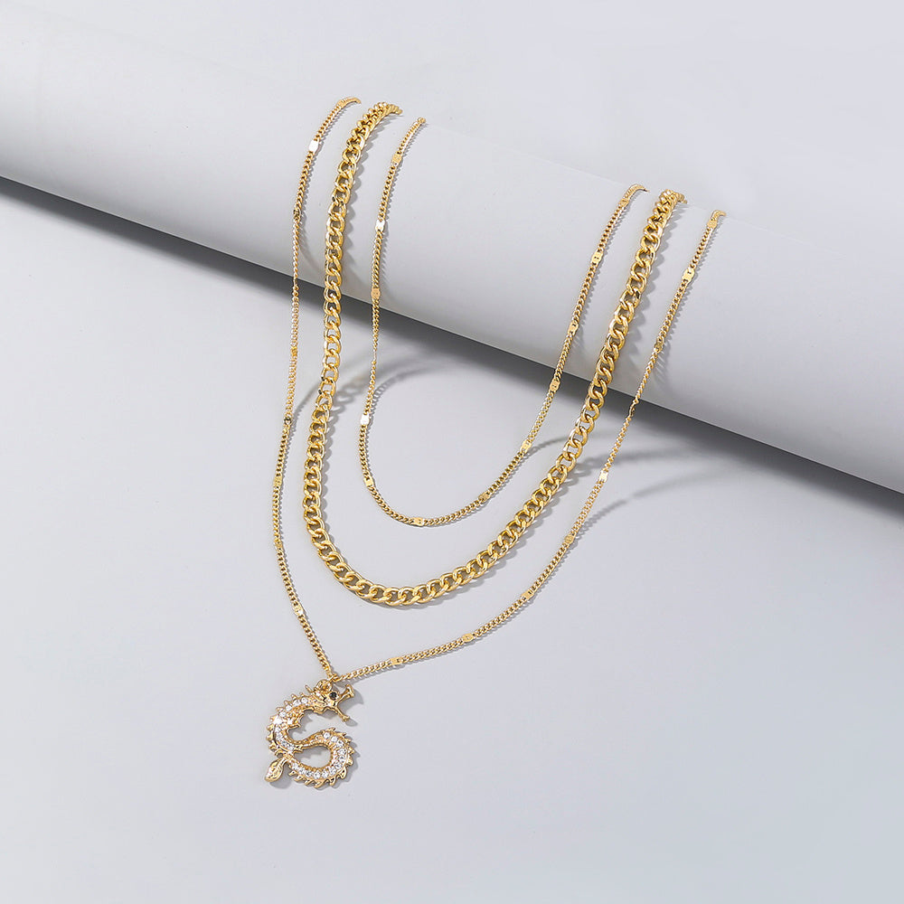 Dragon multi-layer necklace