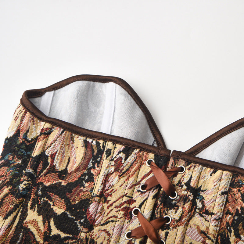 Court-style Corset Belly-contracting Chest-supporting Corset