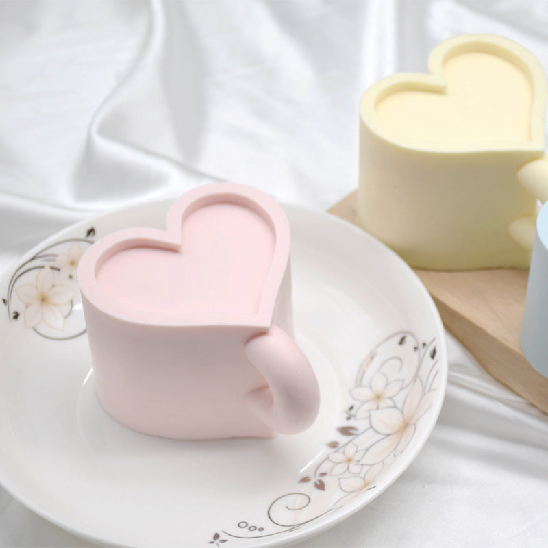 Aromatherapy Heart Mug Candle Silicone Mold