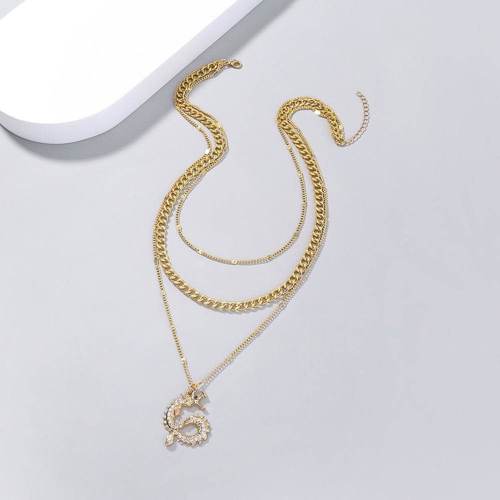 Dragon multi-layer necklace