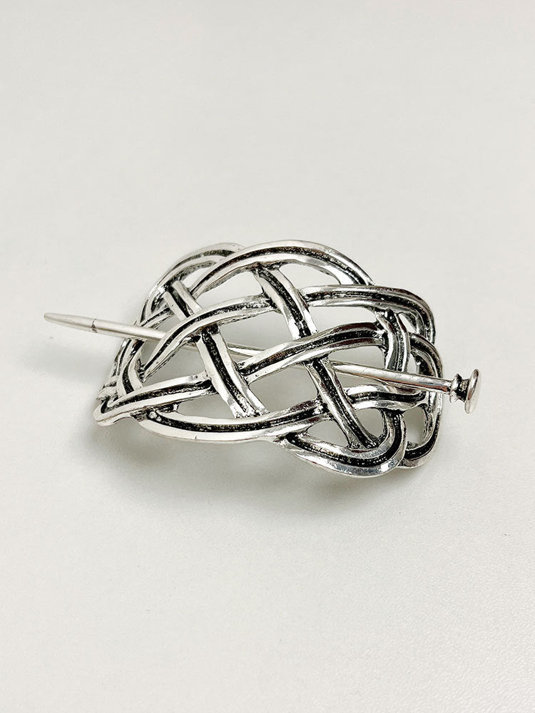 Celtic Norwegian Vintage Metal Woven Hairpin