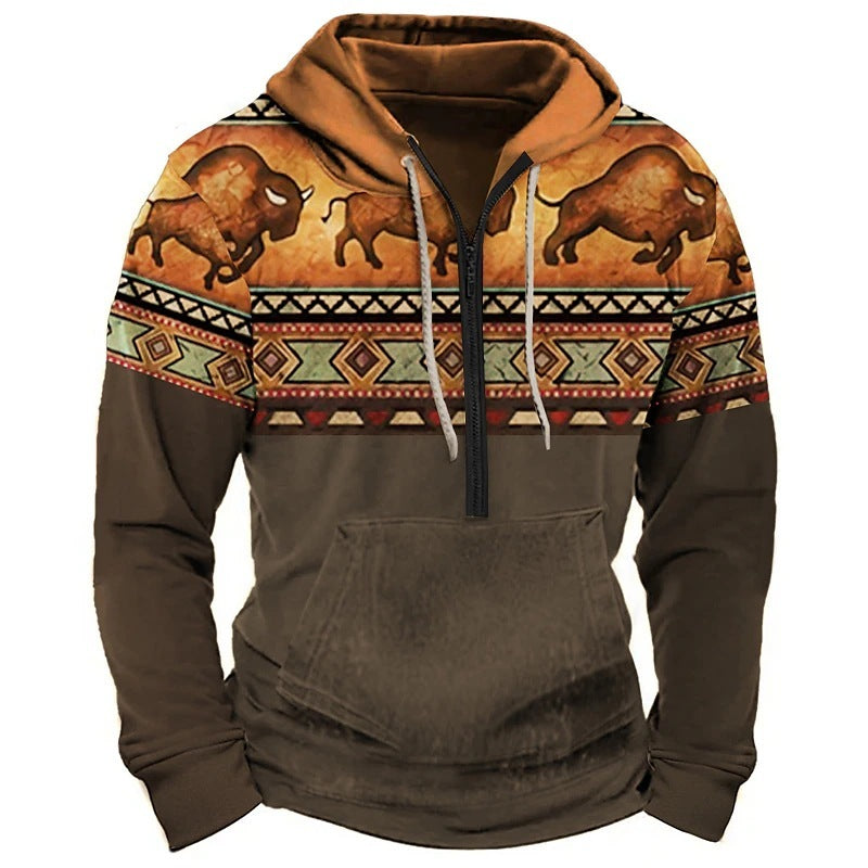 Medieval Gothic Punk Character Cosplay Hooded Sweatshirt Casual Street Cardigan