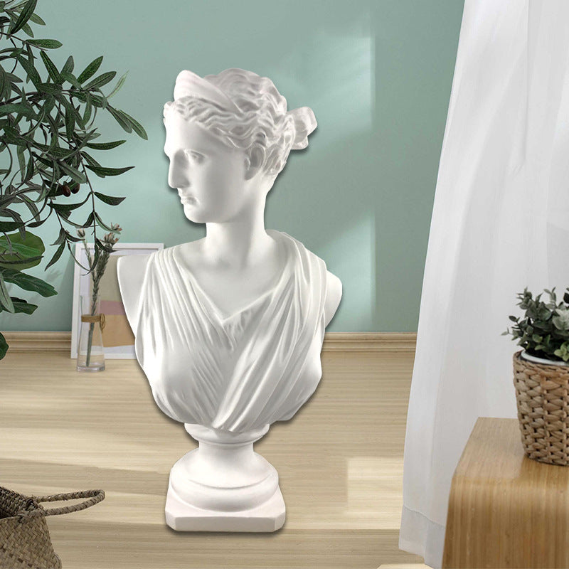 European Resin Moon Goddess Imitation Plaster Statue Home Decoration