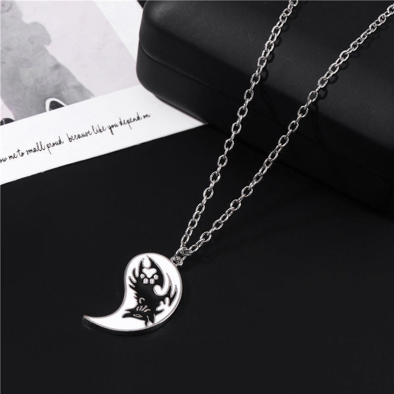 Double Dragon Totem Brothers Necklace Personality