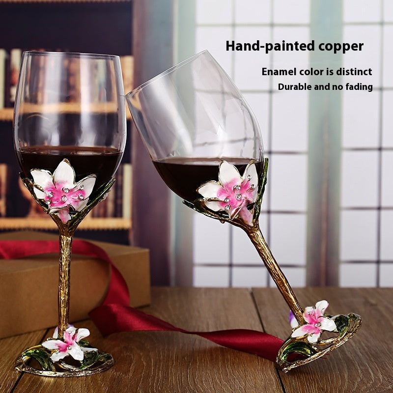 Light Luxury Red Wine Crystal Glass Goblet