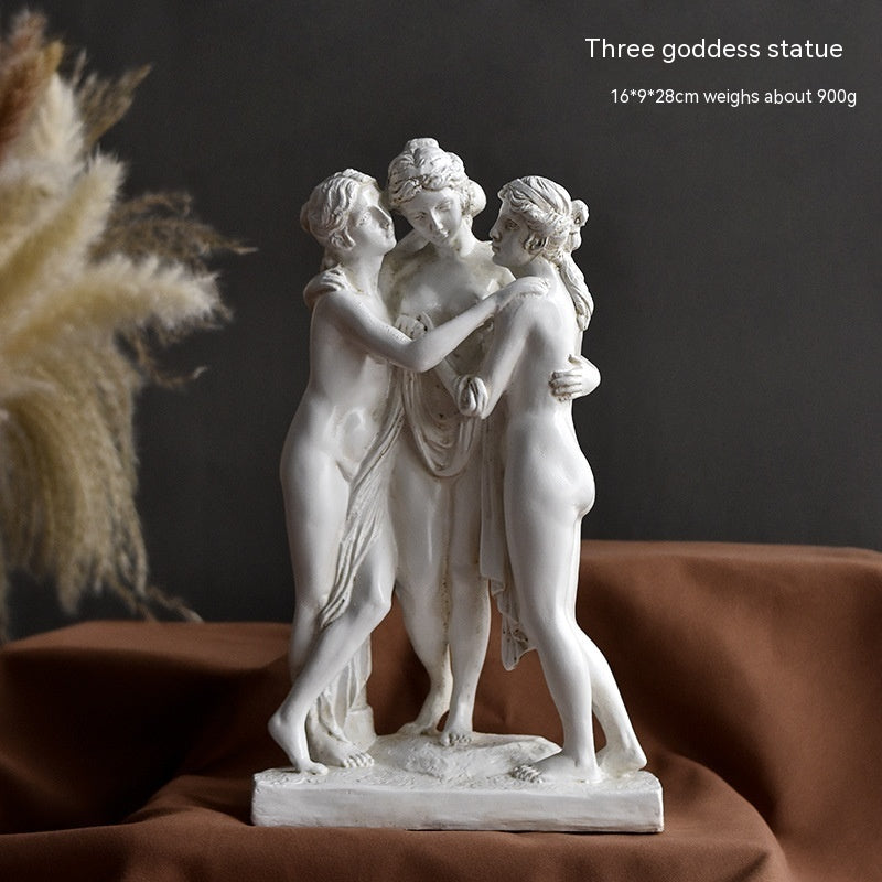 Nordic Mythology Character Three Goddess Artwork Sculptured Ornaments