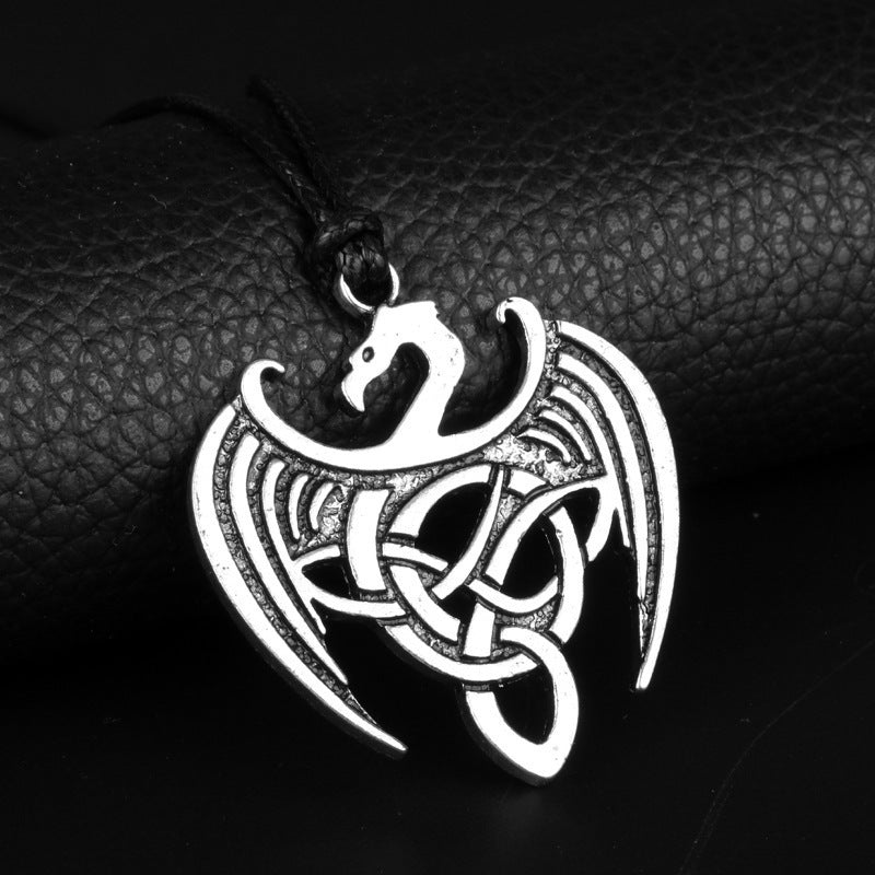 Vintage Nordic Pendant Necklace Viking Jewelry