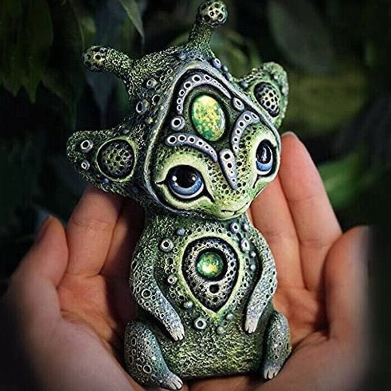 Three-eyed Alien Magic Resin Ornament