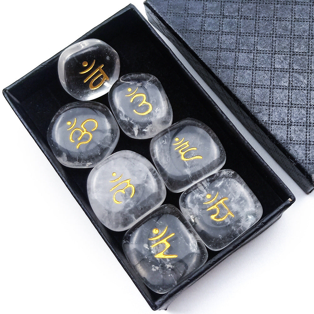 SEVEN CHAKRAS Chakra Symbol Mystic Stone Yoga