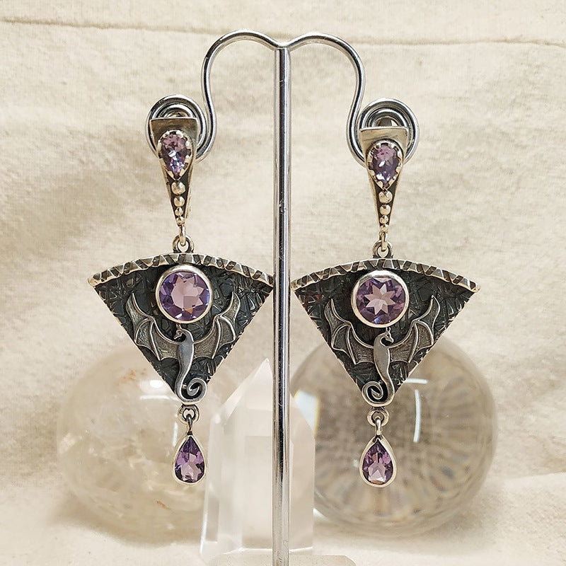 Women's Dragon Gothic Punk Metal Earrings