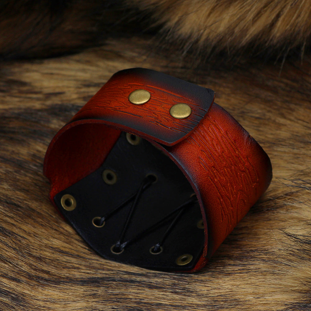 Bracelet en cuir de vachette,