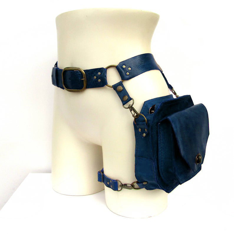 Medieval Warrior PU Leather Belt Bag