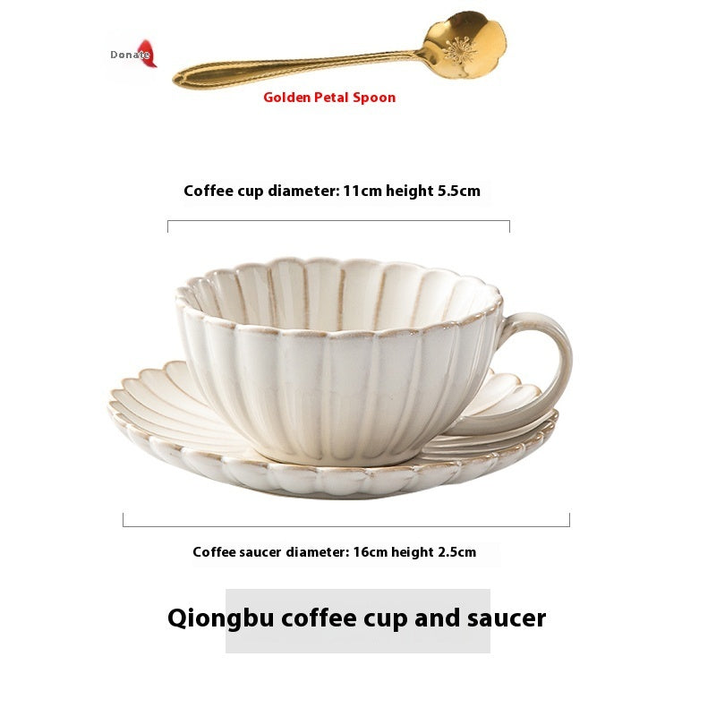 Ensemble de plaques de café vintage tasse en céramique