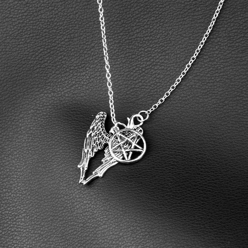 Five-pointed Star Angel Necklace Personality