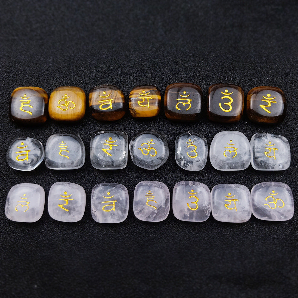 SEVEN CHAKRAS Chakra Symbol Mystic Stone Yoga