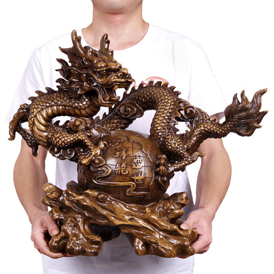 Resin Dragon Bead Ornaments In The Study Office