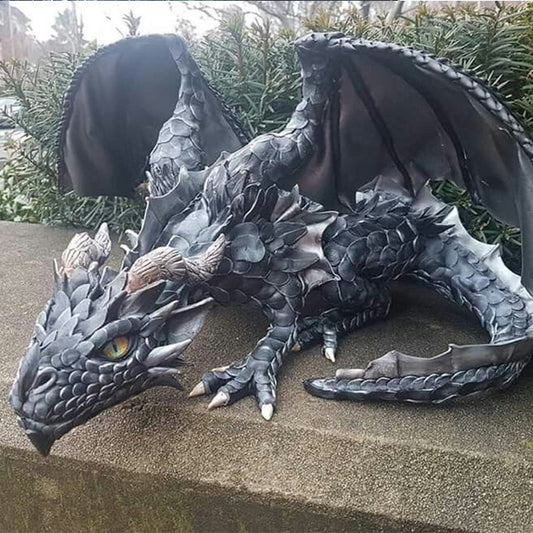 Squatting Dragon Sculpture Dragon Guardian Resin Crafts